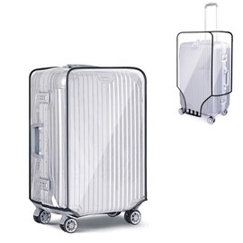 LATRAT Transparent Suitcase Covers, Travel Suitcase, Luggage Protector, Luggage Suitcase Cover, Transparent PVC Luggage Cover, Anti-Dust, Anti-Scratch for Travel (30 Inches), transparent, Transparent