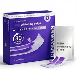 Purple Teeth Whitening Strips – Non-Sensitive Teeth Whitening Stickers, 14 Packs (28 Strips) for Easy Home Whitening
