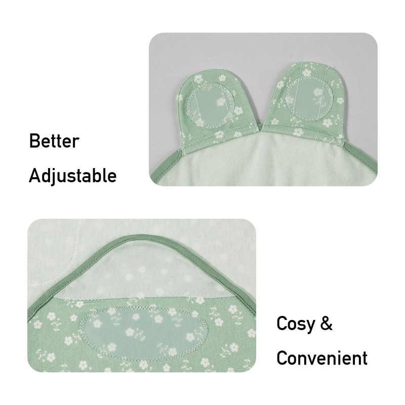 Baby Swaddle Sleep Sacks 3-Pack, Newborn Organic Cotton Swaddle Wraps