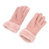 Pink USB Heating Gloves Hand Warmer Touch Screen Design Adjustable