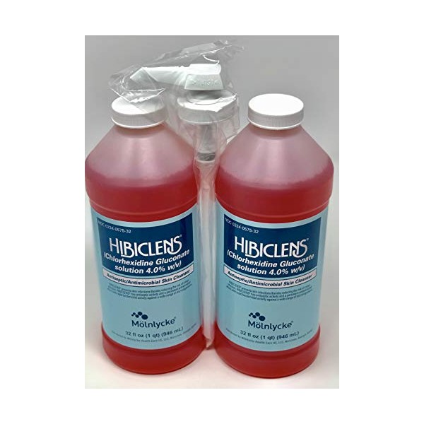 Hibiclens Antimicrobial Skin Liquid Soap,32 Fluid Ounce (Pack of 2)