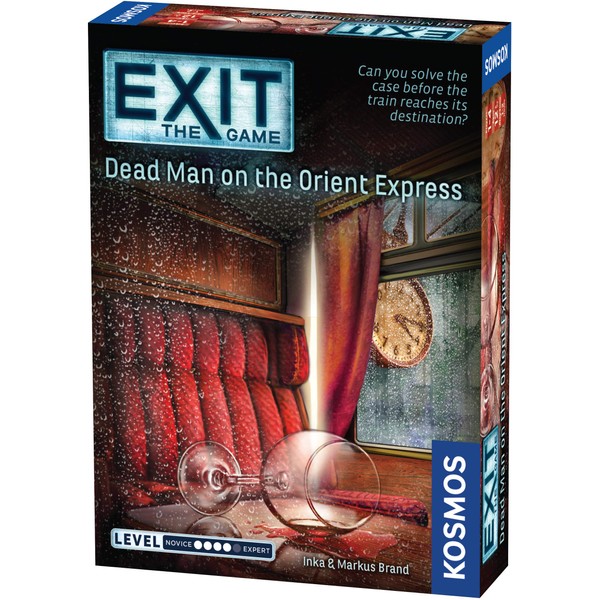 Exit: Dead Man on The Orient Express | Exit: The Game - A Kosmos Game | Family-Friendly, Card-Based at-Home Escape Room Experience for 1 to 4 Players, Ages 12+