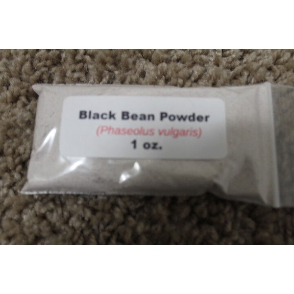 Unbranded 1 oz. (28 grams) Black Bean Powder  (Phaseolus Vulgaris)