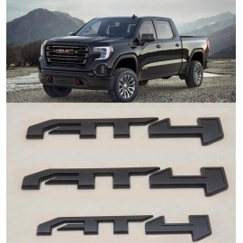GMC 3Pieces 2019-2024 GMC SIERRA AT4 Emblem Kit for SIERRA 2500HD CANYON Yukon OEM