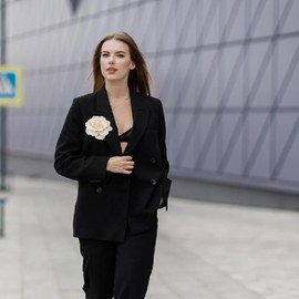 Brooch Pin for Women Flower Brooch, Flower Lapel Pins for Women for Wedding Banquet Party, Nylon, No Gemstone