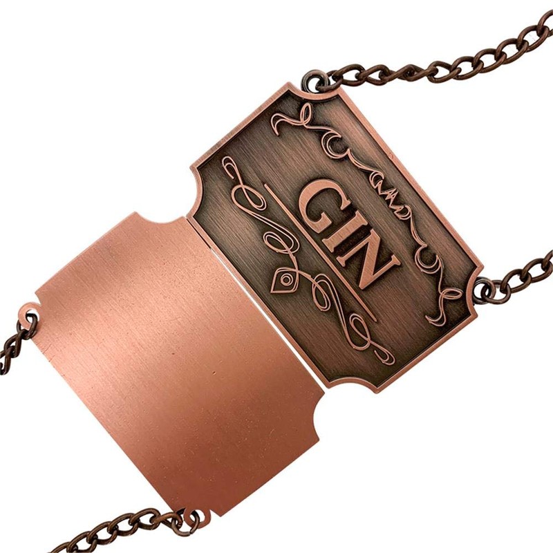 8 Pcs/Set Bottle Decanter Tags, Copper Marking Labels