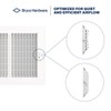 Bryce Hardware 10 x 8 Inch (Duct Opening) White Supply