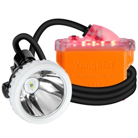 Super Bright Rechargeable Mining Headlamp, 1+2 LED Hard Hat Light, Waterproof & Explosion Proof Miner Lamp, Durable Hunting Headlight for Work, Caving, Camping, Hiking, Fishing, Outdoor Search