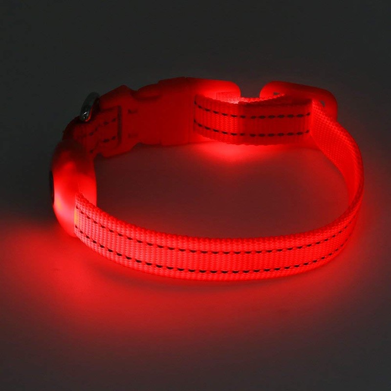 BSEEN LED Dog Collar - Rechargeable Light Up Dog Collar