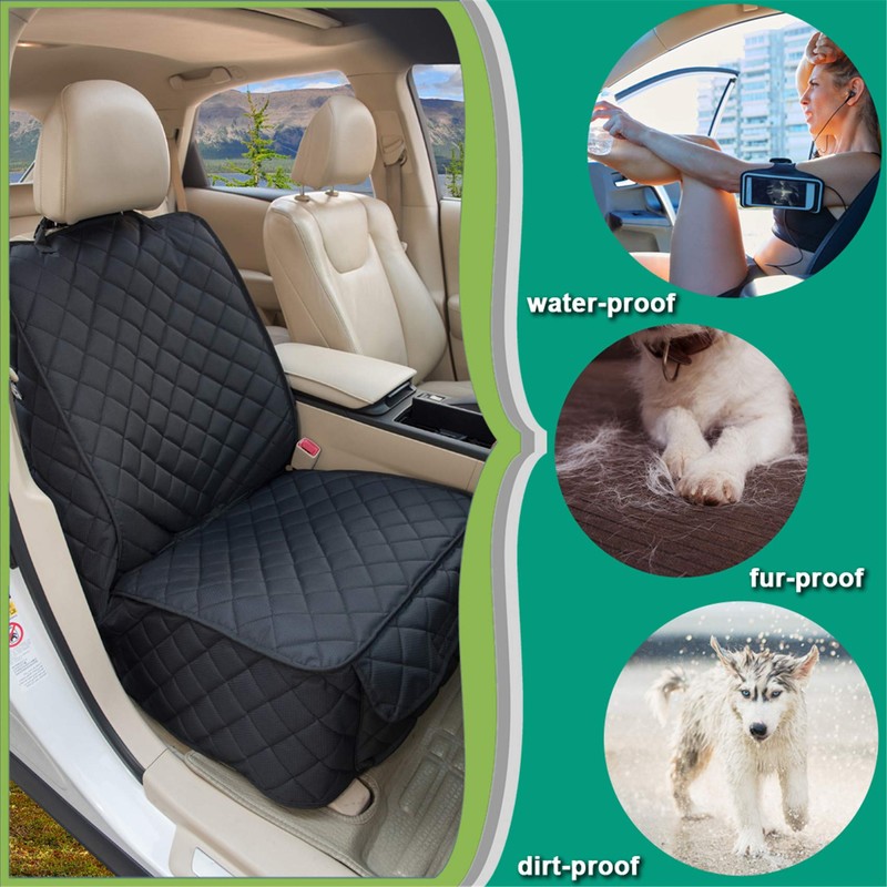 HAPYFOST Waterproof Front Seat Cover Dog Car Seat Covers Nonslip