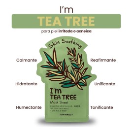 Mascarilla Facial Té Verde Hidrata Y Purifica Tonymoly