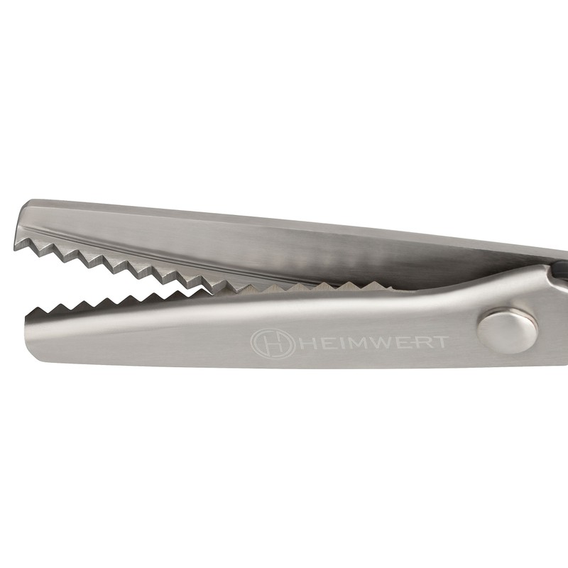 Heimwert Professional Pinking Shears, Set of 2, Made of High-Quality