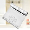 2Pcs Dough Scraper Stainless Steel Scale Pastry Cutter Dough Scraper