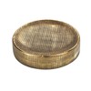 WENKO Rivara Painted Hand Made Soap Dish, Ceramic, Gold, 10