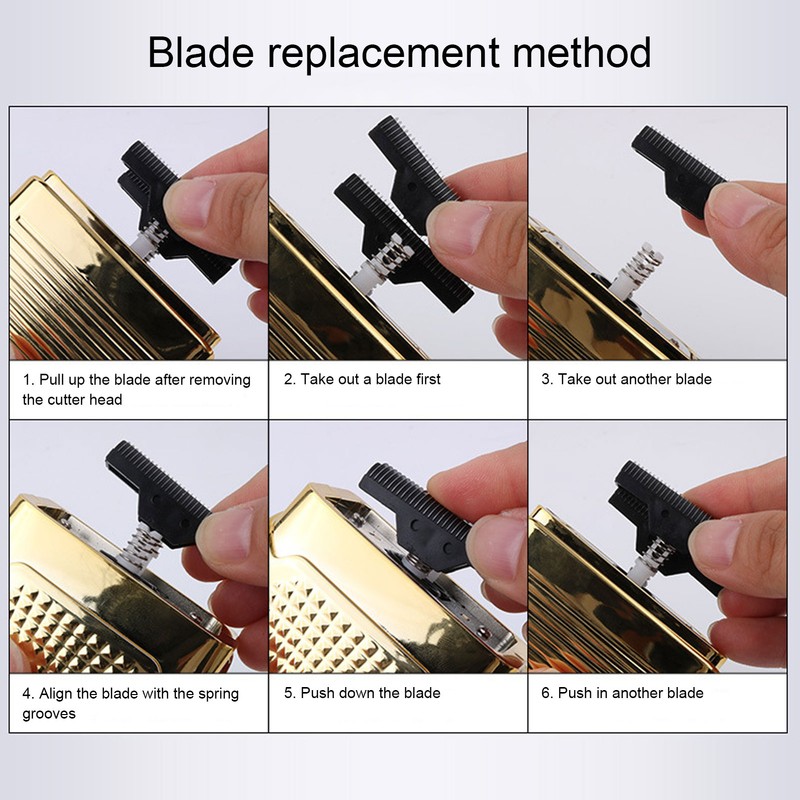 Rechargeable Electric Reciprocating Razor Portable Men Beard Trimmer Shaver Machine