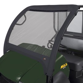 Classic Accessories QuadGear UTV Front Windshield, Fits Kawasaki Mule 600, 610, 610 4x4, 610 4x4 XC (2015 models and older), Black