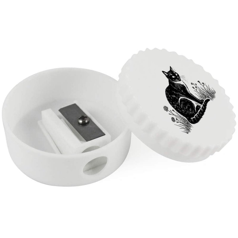 'Cat in Garden' Compact Pencil Sharpener (PS00044741)