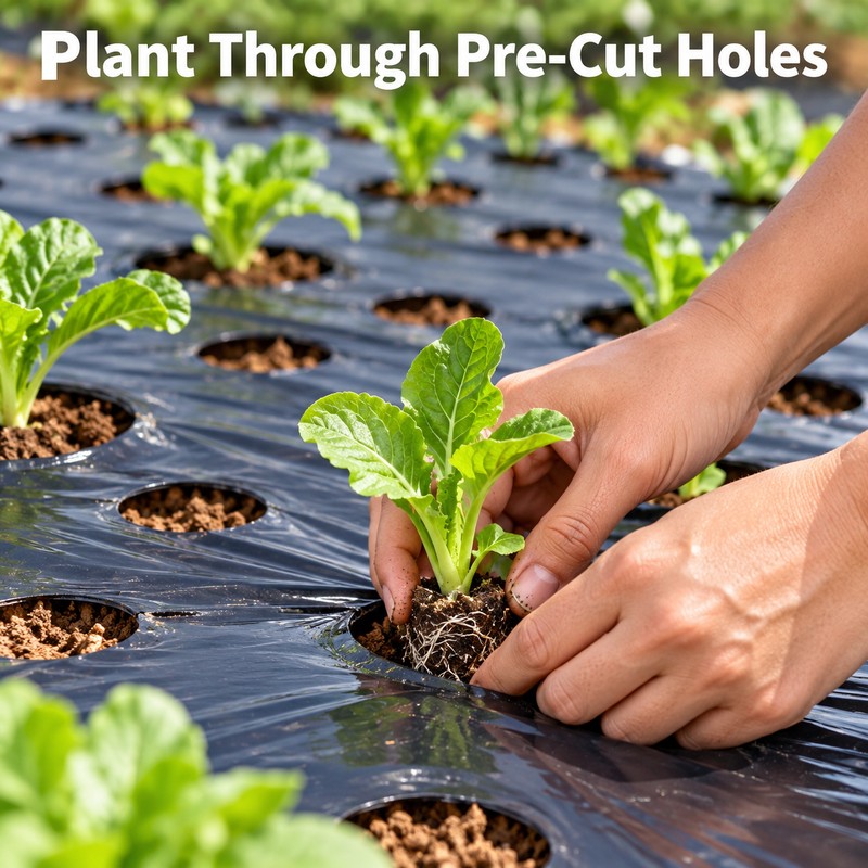 Black PE Mulch Film for Vegetable Gardens and Greenhouses, 37.4