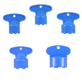 Tap Spanner,5 PCS Faucet Aerator Key Removal Wrench Tool Recessed Aerator Key for Sink Faucets Multi-Size M16.5/18.5/21.5/22/24 Plumbing Tools Water Saving Devices Durable Metal Faucet Bubbler