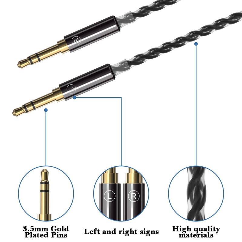 Linkidea Upgrade Audio Cable for Hifiman Sundara, Ananda, Arya, HE400SE,