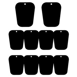 Cyancld Pack of 10 Boot Stretchers, Plastic Boot Shaper Inserts, Moulding Inserts, Black Boot Support, Boot Holder and Stand for Women and Men, 12 Inches, black