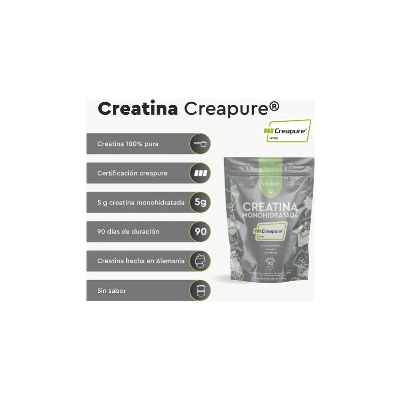Vitatú | Creatina Monohidratada Creapure De Alta Pureza Sabor Sin