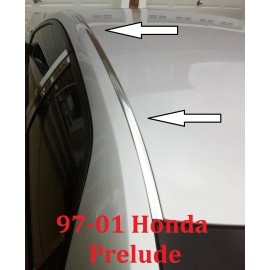 Automotive Authority For 1997-2001 HONDA PRELUDE CHROME ROOF TRIM MOLDING KIT