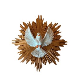 Espiritu Santo Paloma Blanca 7" /Holy Spirit Dove Sculpture 7" Wall Mounted