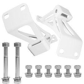 Motor Mount Brackets Compatible with Chevy C10 & GMC Truck – Fit for Small Block V8 1963-1972, Replacement for 2WD Pickup Perches, Fit for 69 C10 & LS Swap – Sheet Metal Construction