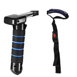 QINGYIWL Pack of 2 Car Entry Aid Car Door Handle for Elderly People, Standing Aid Seniors Car, Exit Aid Car for Seniors, Disabled and Injured (Blue)