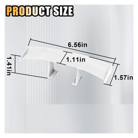 3PCS Universal Car Mini Spoiler Wing, 6.5 Inch Auto Rear Tail Wing, Mini Carbon Fiber Texture Cool Decoration, Rear Diffuser Without Perforation, Car Exterior Accessories for Men Women (White)