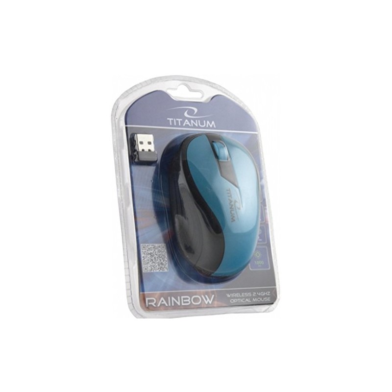 Esperanza Titanum Wireless RF Wireless Optical 1000DPI Right Hand Black,
