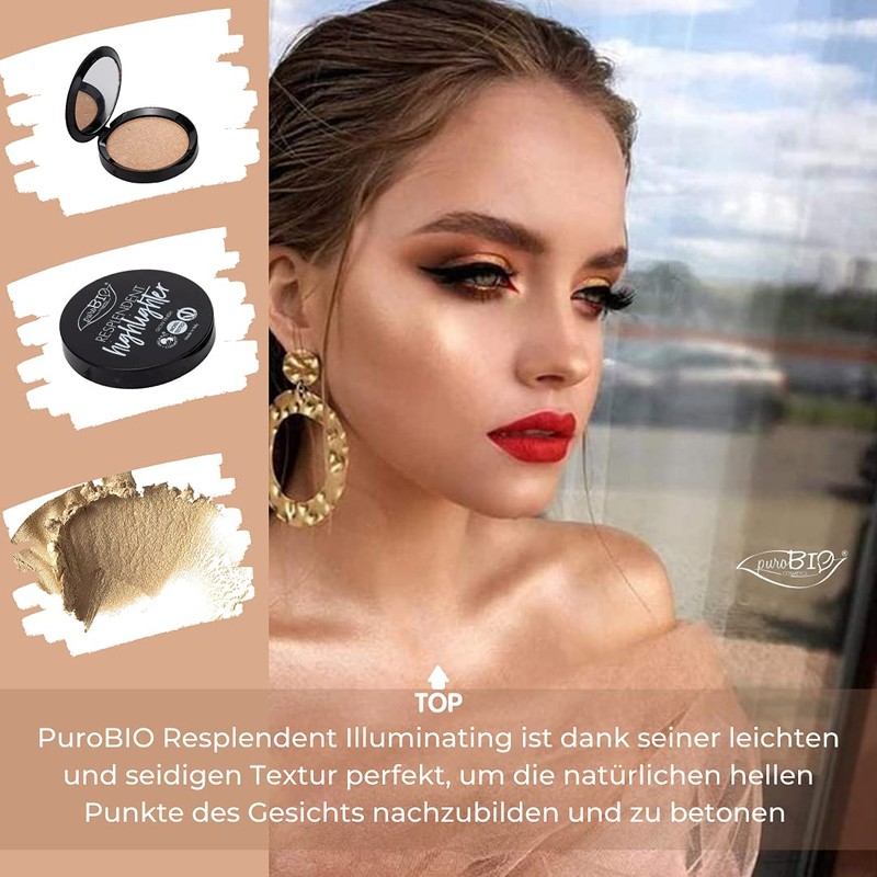 PUROBIO Compact Resplendent Highlighter, No. 01 Champagne 8051411361954