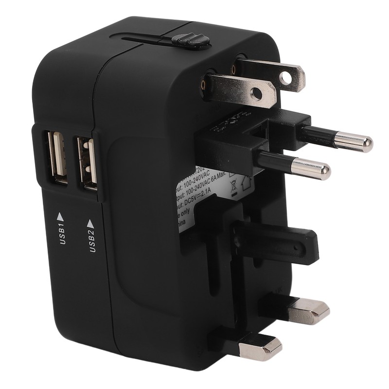 Multifunctional Power Converter with USB Ports Universal Adapter Socket