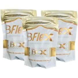 B Flex 3 piezas – Suplemento con Curcumina, Ácido Hialurónico y Complejo B