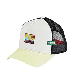 Coastal Trucker Caps Baseball Cap Adjustable Snapback Closure Mesh Surfing Summer Beach, Trucker-HigherTides-White-#28846