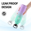 Stainless Steel Drinking Bottle, 1 Litre, Thermos Flask with Straw,