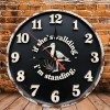 25x25cm Wood Wall Clock that is a Model of a