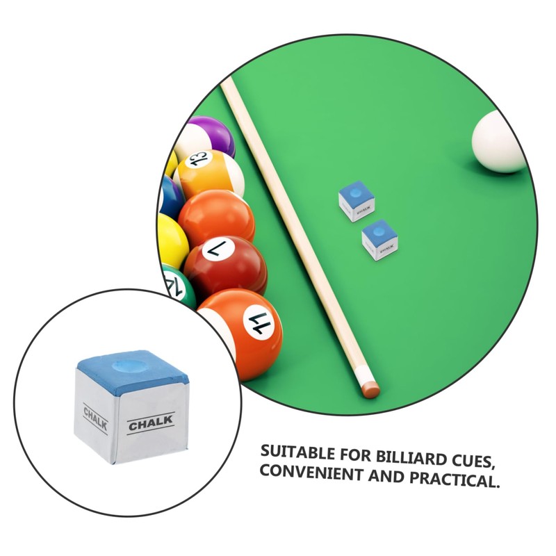 Kisangel Billiards Chalk Cubes 12 Pieces Pool Chalk for Snooker