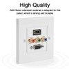 VBESTLIFE Distribution and Organization Multimedia Wall Plates Socket Panel, Composite