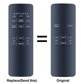 New Replacement Adjustable Bed with More Button Remote Control Compatible with Ergomotion E4+ Adjustable Beds