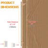 LVYIHAN 59 inch Round Stainless Steel Door Pull Push Handle
