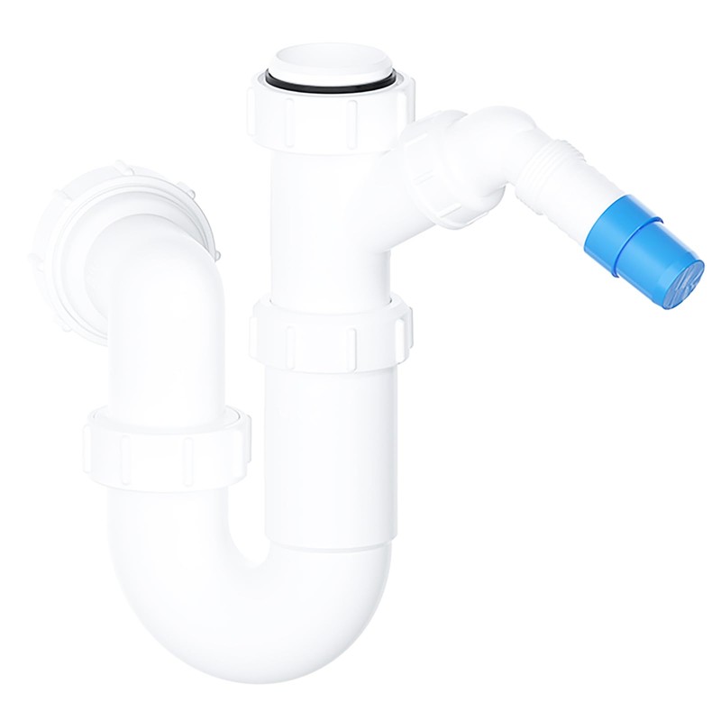 SPARES2GO 40mm Telescopic Sink Trap Kitchen Washing Machine Dishwasher 75mm