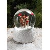 Roman Mus 6" Rudolph&Clarice Dome Glitterdome 100MM W/U