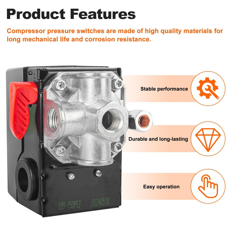 Z-D26612 Air Compressor Pressure Switch Air Compressor Parts - for