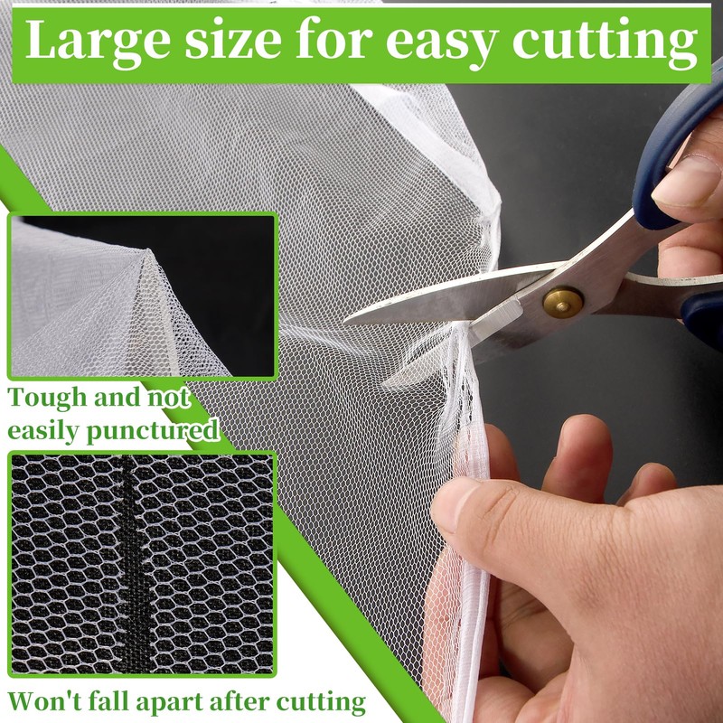 20x10Ft Mosquito Netting Garden Mesh Netting, Bug Insect Mosquito Fly