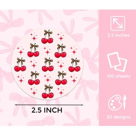 MUBYOK M505 2.5inch 100pcs Car Freshies Cardstock Cutouts Round for Circles Silicone Molds & Aroma Beads Accessories Supplies, Funny Quote, Western, Mama,Pink bow,Drive