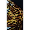 POWIITEM Embroidered Patch, Tiger, Iron, Extra Large Applique (Front and