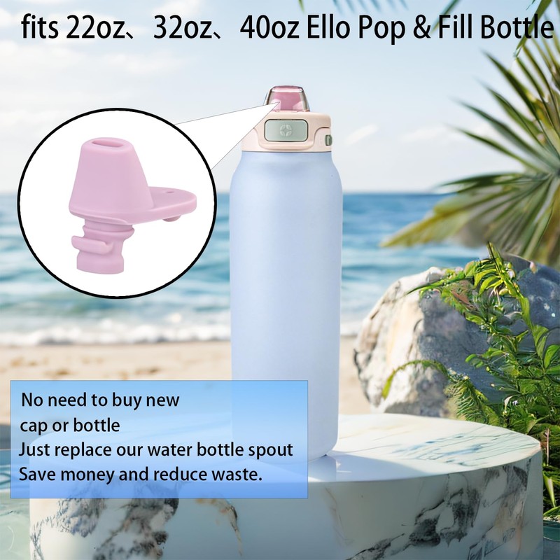 6 pcs Water Bottle Mouthpiece for Ello Pop & Fill