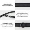 Wisedog 3 m Black Double Ended Rubberised Dog Lead Lightweight